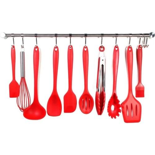 Silicone Kitchen Utensils Non-stick Spatula Spoon Kitchen Utensils Spatula Silicone Spatula Cooking Frying Soup Spoon Colander