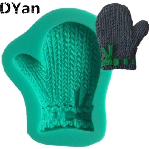 Free Shipping Gloves Silicone 3D Mold Fondant Cake Decorating Tools Chocolate Mould Silicone Soap Mold Cooking Tools A1065