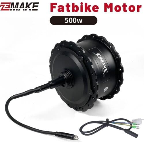Fat Motor 36V 250/350/500W Brushless Gear Rear Freewheel Motor for Fat Electric Bicycle Snow E-bike zemake brand