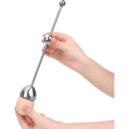 Boiled Egg Topper Shell Top Cutter Stainless Steel Kitchen Gadgets Egg Tools Raw Egg Cracker Separator Egg Knocker Opener