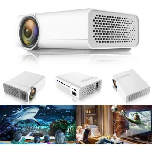 YG510 Universal 120 Inch HD Portable 1920 x 1080 LED Pocket Projector for Home and Entertainment Supporting Wired Sync Display