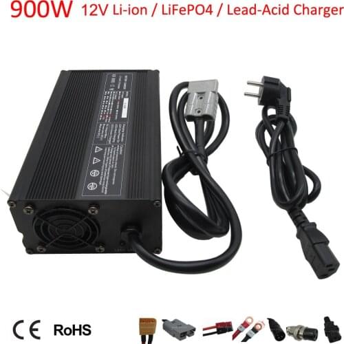 900W 12V Lead acid Charger 12 Volt 30A Lead-Acid Smart Charger For Folklift Golf cart Clearner car Battery pack