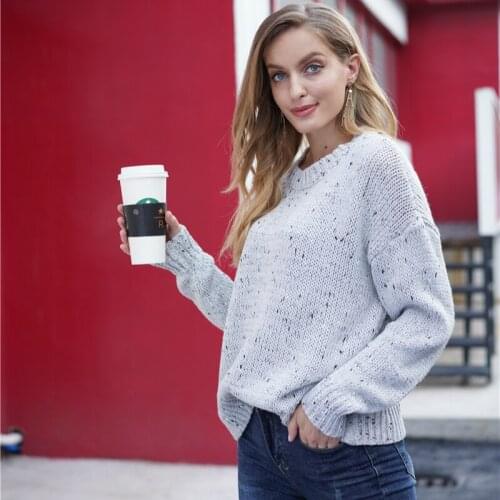 2021 New Vintage Loose Warm Pullover Sweater for Women Autumn Winter O-neck Full Sleeve Solid Knitted Jumpers High Quality