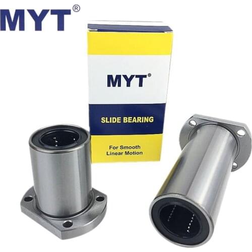 10pcs MYT flange linear bearing LMH6UU LMH8UU LMH10UU LMH12UU LMH16UU LMH20UU LMH12LUU 8mm 12mm linear rods CNC parts 3D printer