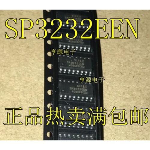 10PCS SP3232 SP3232ECN SP3232EEN RS232 3.3V-5V SOP-16