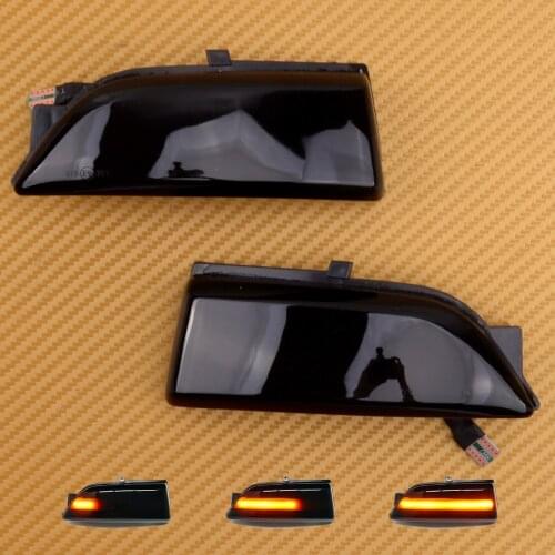 2Pcs/Set Dynamic Turn Signal Side Rearview Mirror Blinker Indicator Light Fit For Ford Ranger T6 Raptor Everest 2015-2018 2019