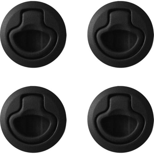 4 Pieces Slam Latch Hatch Flush Pull Lock 1/2'' Door Deck Boat Marine Hardware
