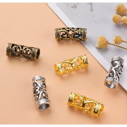 5pcs Viking Spiral Charms Beads for Hair Braids for Beard Hair Beads Jewelry Vintage Women Girl Hairpin Hair Clips Accessories