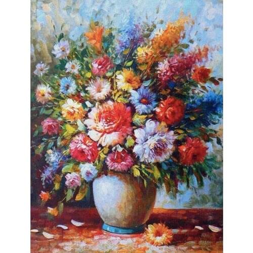5d Diy Diamond Painting Embroidery Oil Painting Flowers Full Square Rhinestones Embroidery Paint With Diamond Home Decor