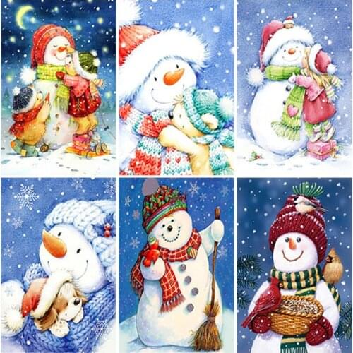 5D Christmas Diamond Painting Santa Claus Full Round Square Embroidery Sale Diamond Art Winter Cross Stitch Rhinestones Wall Art