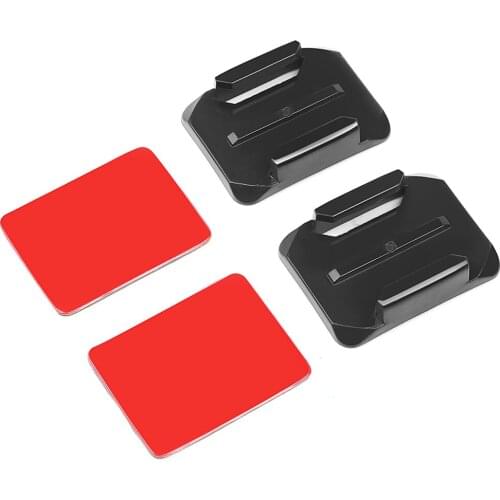 Helmet Curved Surface Base Mount and Adhesive Stickers Accessories for GoPro Hero 9 8 7 6 5 4 Eken H9 Yi 4K SJCAM SJ4000 Hero9