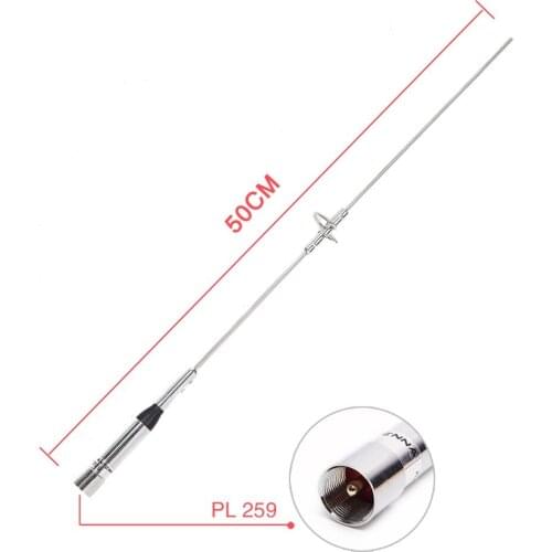 BAOFENG NAGOYA NL-770S Dual Band UHF/VHF 144/430MHz 150W 2.15/3.0dBi Antenna SL16/UHF-J/M Type Car Radio Mobile Radio Antenna