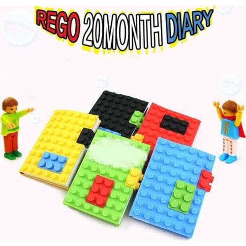 Silicone Round Dot Notebook Blank Diary Paper Stationery Creative Blocks Puzzle Notepad Kids Schedule Writing Note Book Toys