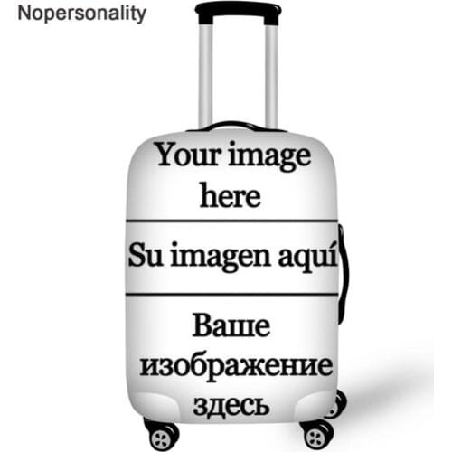Customize Image Logo Suitcase Cover Elastic 18/20/22/24/26/28/30/32inch Luggage Protective Dust Cover Travel Accessories