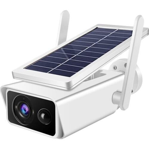 Battery Solar Camera WiFi Rechargeable Power 1080P Night Vision Wireless IP Camera Outdoor Waterproof PIR Cloud with Solar Panel