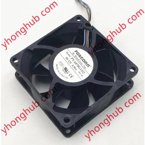 Foxconn PVA070G12Q P01 Server Cooling Fan DC 12V 0.50A 70x70x25mm 4-Wire