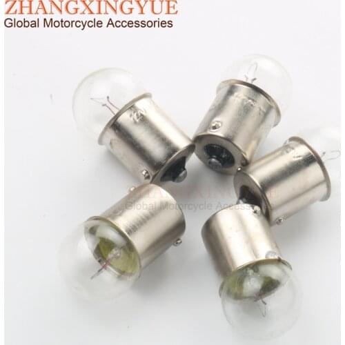 5pc 6V 10W BULB BA15S G18 White for Motorcycle Scooter Motocross Karting 50cc 125cc 200cc 246510655