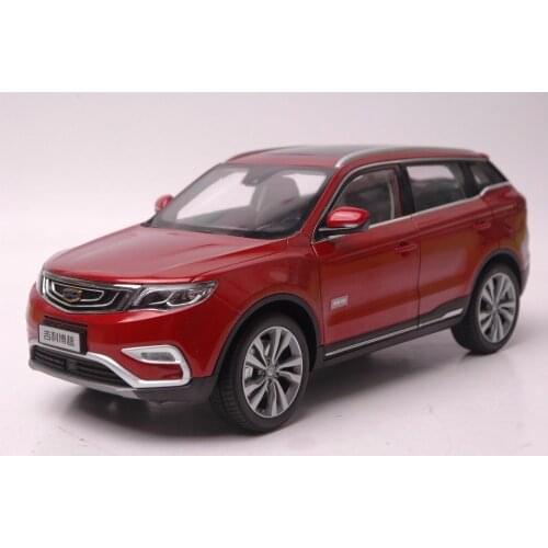 1:18 Diecast Model for Geely Boyue Atlas 2016 SUV Emgrand GT Proton X7 Alloy Toy Car Miniature Collection Gifts China Brand GX7