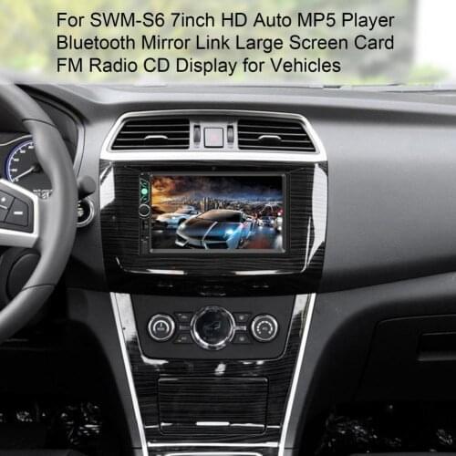 SWM-S6 Car Radio 2 din 7″ HD Auto Touch Screen Stereo Multi-media MP5 Player Bluetooth Mirror Link Large Screen Display for Auto