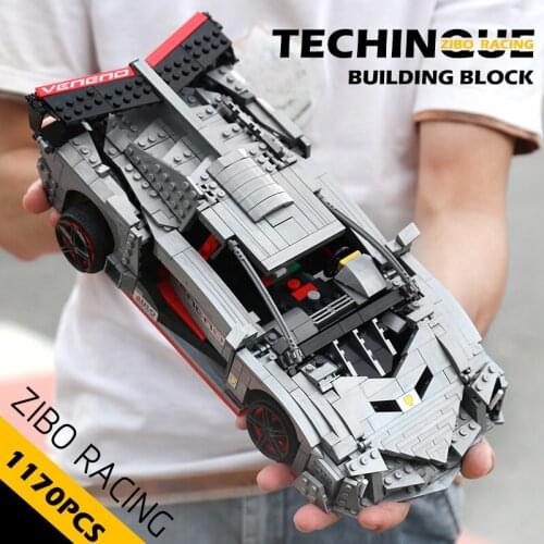 MOULD KING 13110 Electric Car Toys MOC-10574 Lamborghinis Veneno Roadster Model 20091 Building Blocks Kids DIY Toys Gift