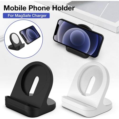 Desktop Wireless Charger Stand Silicone Phone Holder Base For Wireless Charger Bracket Charging Dock Drop Shipping Wholesale