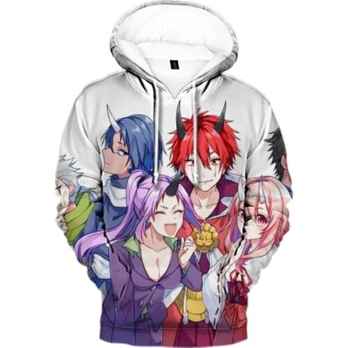 New 3D Anime Print Slime（That Time I Got Reincarnated as a Slime ）Men Women Hoodies Sweatshirts Popular Cartoon Pullovers Tops
