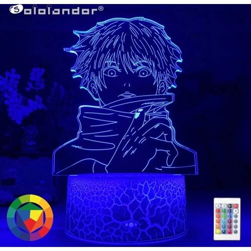 Newest Anime Lamp Satoru Gojo Light Jujutsu Kaisen Led Night Light for Birthday Gift Jujutsu Kaisen Nightlight Satoru Gojo Lamps