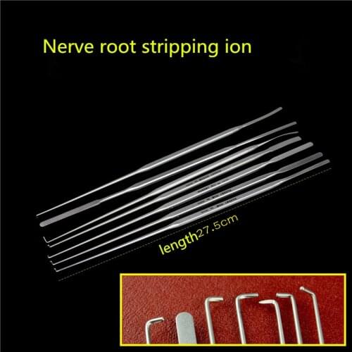 Orthopedic instrument medical nerve root stripping ion spine cervical lumbar vertebra meningeal stripper round head blade hook