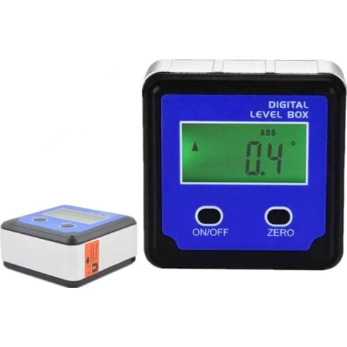 Durable Digital Inclinometer Spirit Level Protractor Angle Gauge Meter Bevel Red or Blue