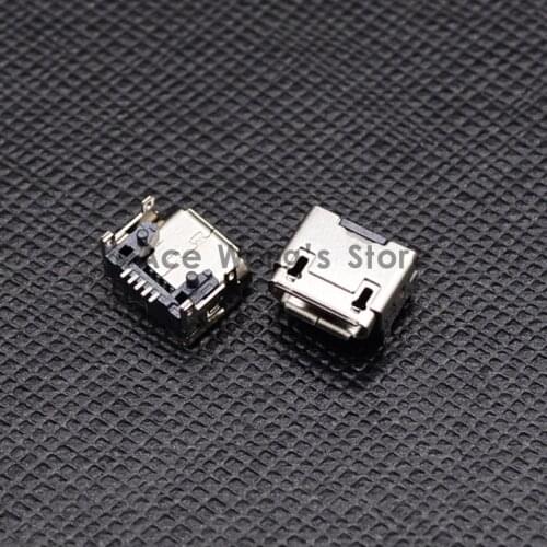 10pcs Micro USB 5pin B type Female Connector, Widely used in tablet, phones and PDA Micro USB Jack Connector Charging Socket