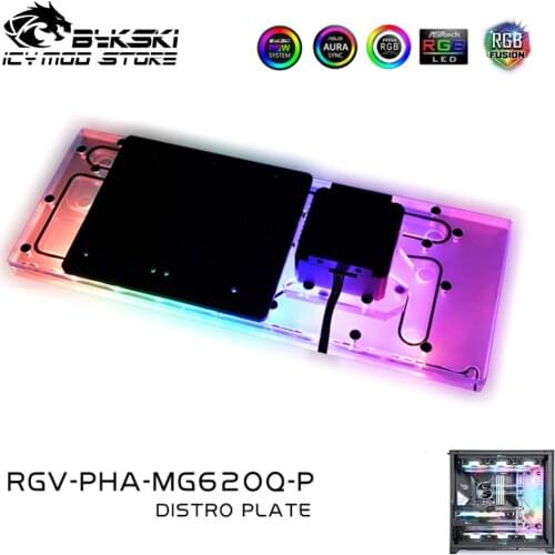 Bykski Waterway Board Reservoir Liquidcooling System Water Tank Acrylic Tranperant for Phanteks MG620Q RGV-PHA-MG620Q-P