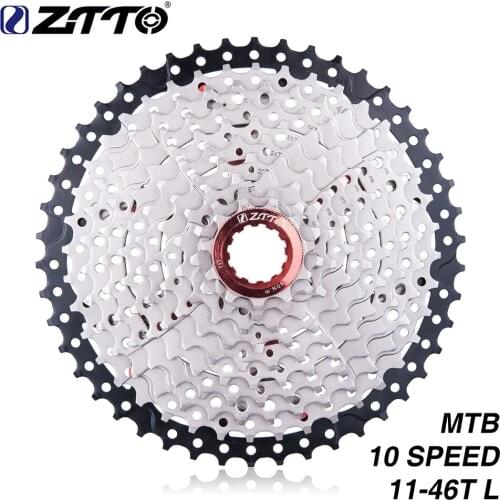 ZTTO 11-46T L 10 Speed 10s Wide Ratio MTB Mountain Bike Bicycle Cassette Sprockets For Parts M590 M6000 M610 M780 X7 X9