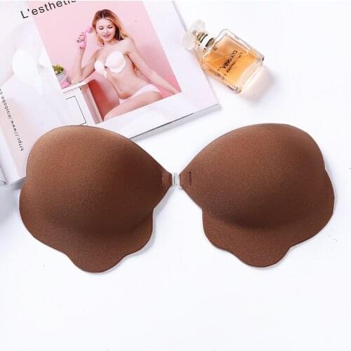 Women Push Up Bras For Self Adhesive Silicone Strapless Invisible Bra Reusable Sticky Breast Lift Up Tape Kawaii Bra Pads