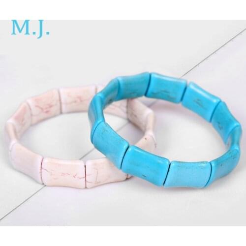 Fashion New Girls Boho Natural Stone Bracelets Bangles For Women Bohemian Stone Bracelet Bangle Female Jewelry Party Gift