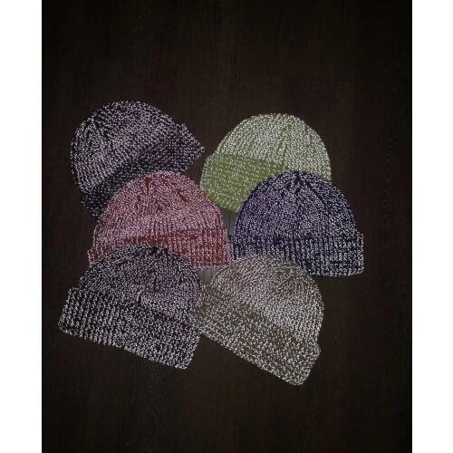 Winter Hat 2021 Reflective Cap Beanie Men Womens Hat Knitted Night Running Fishing Hats Skullies Bonnet Chapeu Gorras