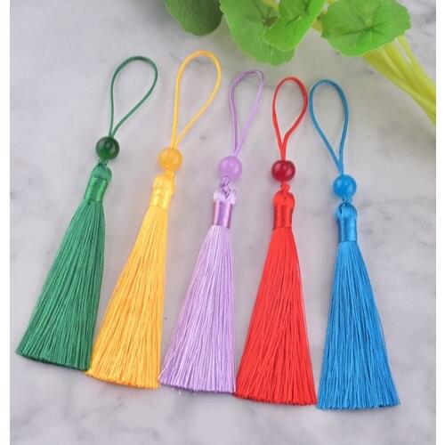 150pcs about 12.5cm mix color polyester Charm tassel for home decore curtain fitting bookmark curtains can choice 2030