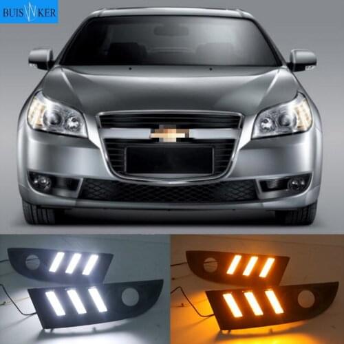 2PCS LED Fog Lamps Daytime Running Light DRL For Chevrolet Epica 2007-2012 White yellow blue