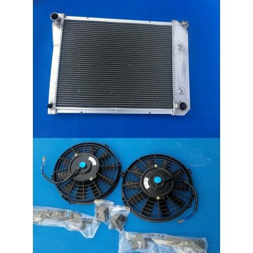 3 Rows aluminum radiator & fan FOR Chevy Nova PRO 1968 1969 1970 1971 1972 1973 1974 NEW