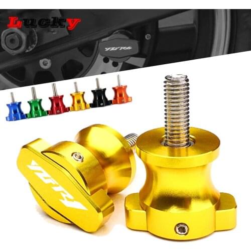 6MM For YAMAHA YZF-R1 YZF-R6 YZF-R25 YZFR1 YZFR6 YZFR25 YZF R1 R6 R25 R1M R6S Motorcycle CNC Swingarm Spools Stand Slider Screws