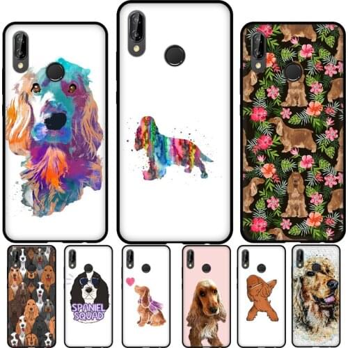 English Cocker Spaniel Dog For Huawei P40 P30 P20 Lite Mate 20 Pro Case For Huawei P Smart 2019 2021 Z Phone Cover