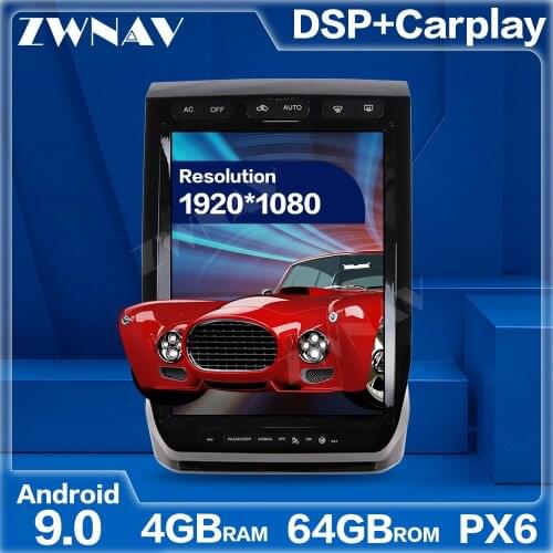 PX6 Tesla Style Big Screen Android 9.0 Car Multimedia Player For Ford Raptor F150 2015-2019 car GPS Audio Radio stereo head unit