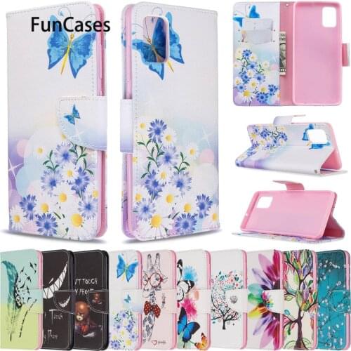 Butterflys Mobile Phone Cases For cellular Samsung A51 Flip Book Case sFor Mobile Samsung carcaso A20S A71 A50S A30S A10S Capa