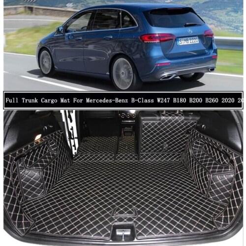 For Mercedes-Benz B-Class W247 B180 B200 B260 2020 2021+ Full Rear Trunk Tray Liner Cargo Mat Floor Protector Foot Pad Mats