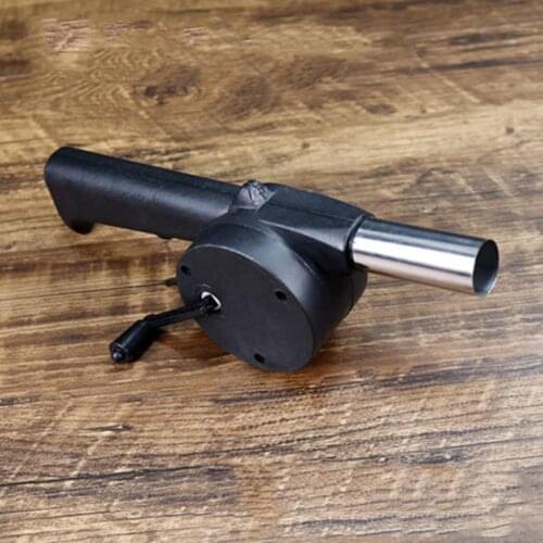 2 hand crank blower household manual portable barbecue blower small hair dryer outdoor convenient barbecue accessory tool
