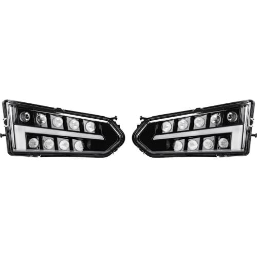 Headlight LED Ranger UTV Head Light Head Lamp Assembly w/ Turn Signal Light For Polaris Ranger 570 900 1000 XP Crew