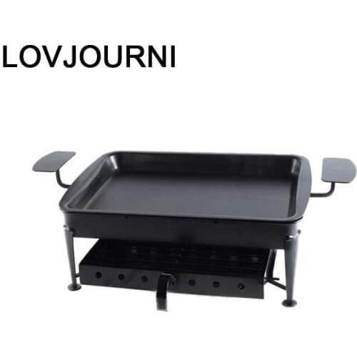 Camping Parrilla De Gril Kitchen Grille Smoker Korean Barbacoa Churrasqueira Grill for Outdoor Bbq Seafood Fish Barbecue Plate