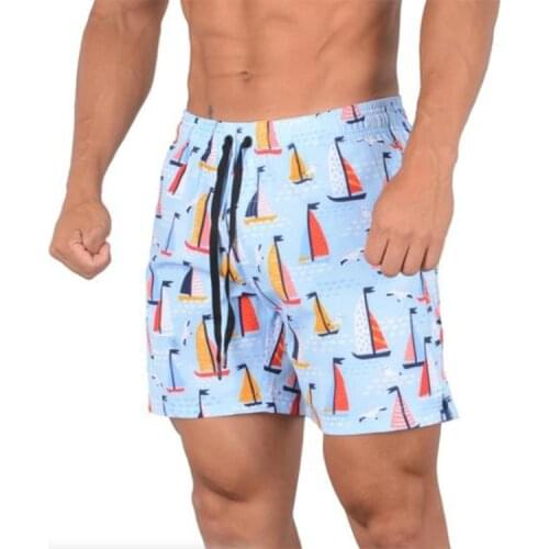 Summer Beach Shorts Quick Dry Mens Board Swimwear Surfing Swimming Bathing Boxer Trunks Men Casual Sports Running Short Pants