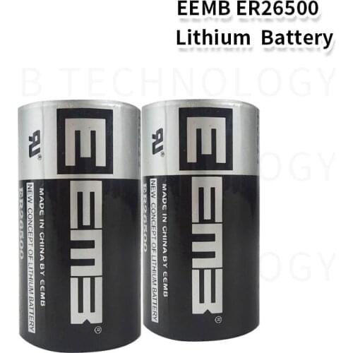 2pcs EEMB ER26500 3.6V 9000mAh C type PLC control lithium battery Brand New Free Shipping