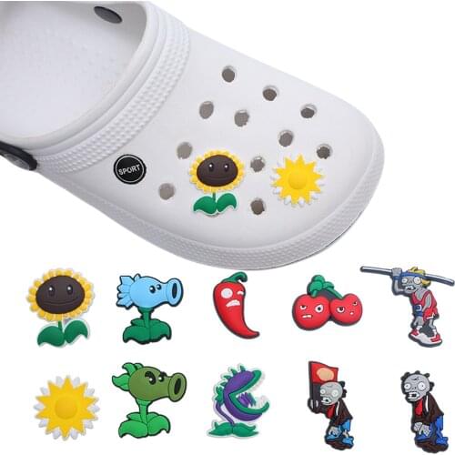 Single Sale 1pc PVC Shoe Charms,Shoe Buckles Accessories Fit Bands Bracelets Croc JIBZ,Kids Party X-mas Gift