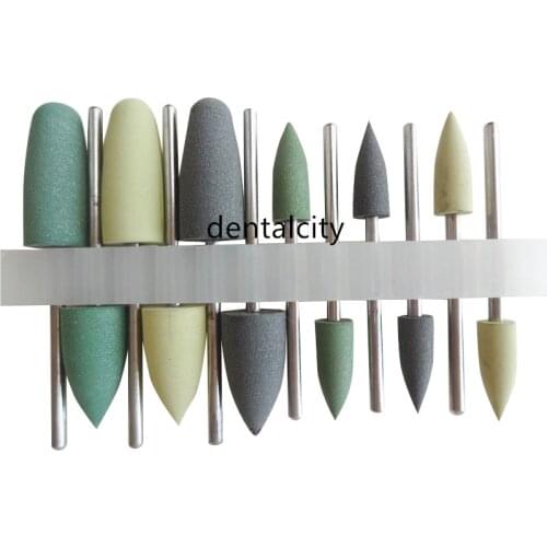 12pcs Dental 2.35mm Resin Base Polishing Burs Teeth Jewel Polishers Dental materials